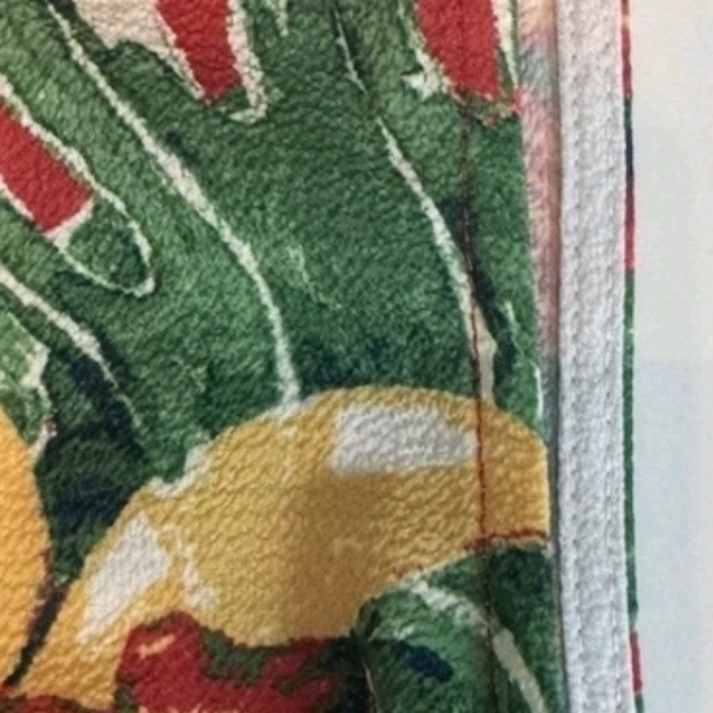 Flying Tomato Red Tropical Floral Wide Leg Jumpsuit Hibiscus Print Size XS - Picture 7 of 16